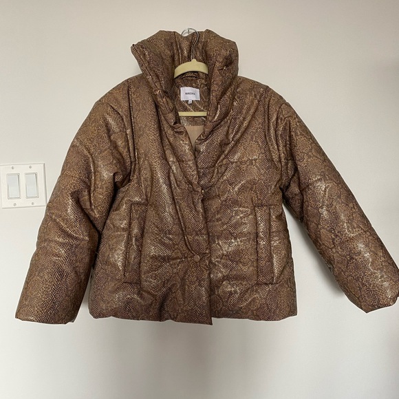 Nanushka Vegan Leather Hide Coat - Picture 4 of 7